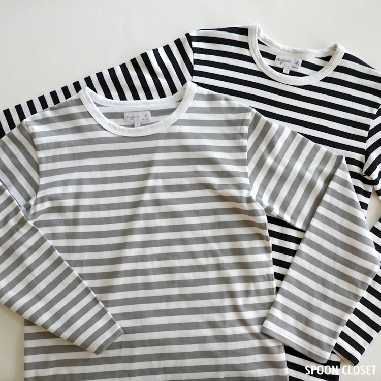 大割引 アニエスベー ボーダーTシャツ - Tシャツ/カットソー(七分/長袖 