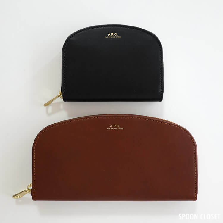 A.P.C アーペーセー Demi-Lune ウォレット ハーフムーン 長財布-